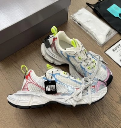Balenciaga 3xl Men S Blue And Pink Trainers Sneakers