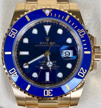 Rolex Submariner Date Blue Dial 116618lb like New - Amazing Condition
