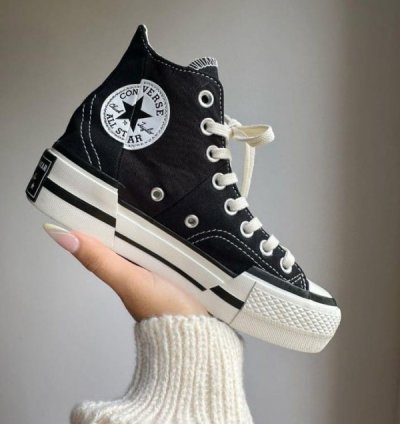 Convers E Chuck Taylor 70 Plus Black White Sneakers