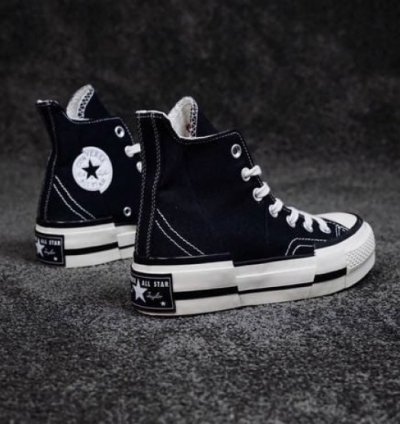 Convers E Chuck Taylor 70 Plus Black White Sneakers