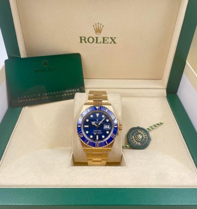 Rolex Submariner Date Blue Dial 41mm Yellow Gold 126618lb Unworn 2023