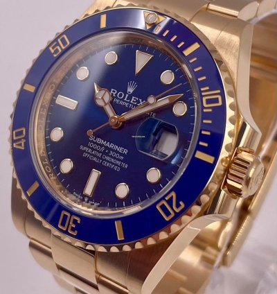 Rolex Submariner Date Blue Dial 41mm Yellow Gold 126618lb Unworn 2023