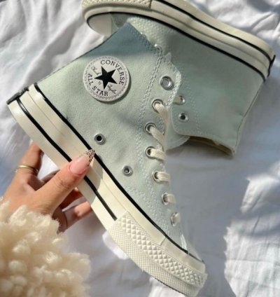 Convers E Chuck Taylor All Star 70 Hi Canvas Prism Green Sneakers