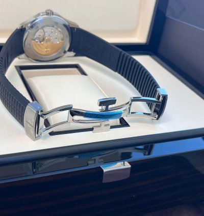 Patek Philippe Aquanaut 40mm Black Dial Rubber Steel Strap Watch 5167 1a-001