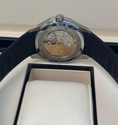 Patek Philippe Aquanaut 40mm Black Dial Rubber Steel Strap Watch 5167 1a-001