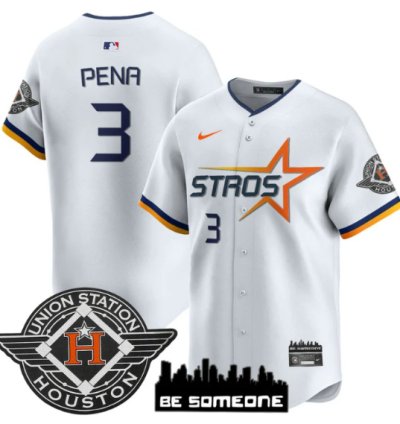 Jeremy Pena Jersey 3 Houston Astros 2025 City Connect Vapor Premier Limited Stitched White