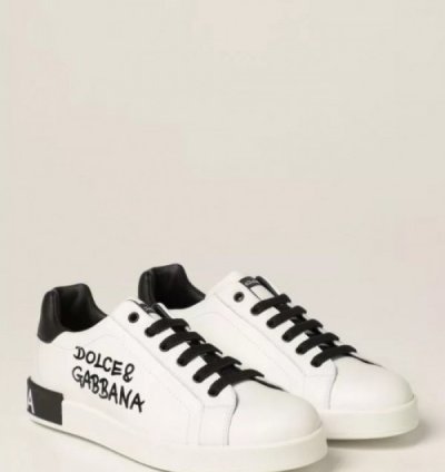 Dolc E Gabbana Calfskin Nappa Portofino Sneakers