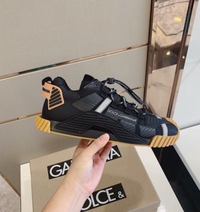 Dolce Gabban A Ns1 Low Top Black Sneakers