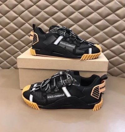 Dolce Gabban A Ns1 Low Top Black Sneakers