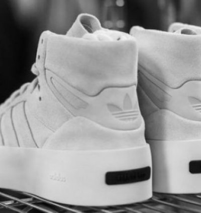 Fear Of God X Adidas Rivarly High 86 White Grey Sneakers
