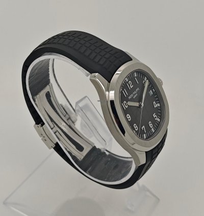 Patek Philippe Aquanaut 40mm Steel Sports Black Dial Watch Ps