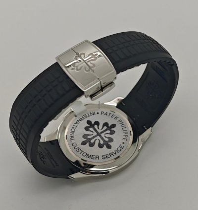 Patek Philippe Aquanaut 40mm Steel Sports Black Dial Watch Ps