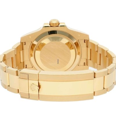 Rolex Submariner Date Ceramic Bezel Yellow Gold Black 116618ln Men Watch