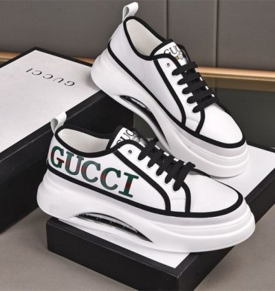 Gucci Tube Platform White Black Sneakers