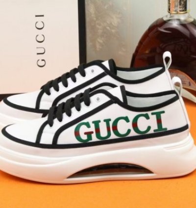 Gucci Tube Platform White Black Sneakers