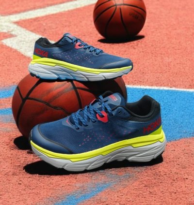 Hok A Challenger Art 6 Grey Blue Sneakers