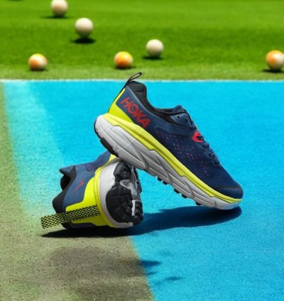 Hok A Challenger Art 6 Grey Blue Sneakers