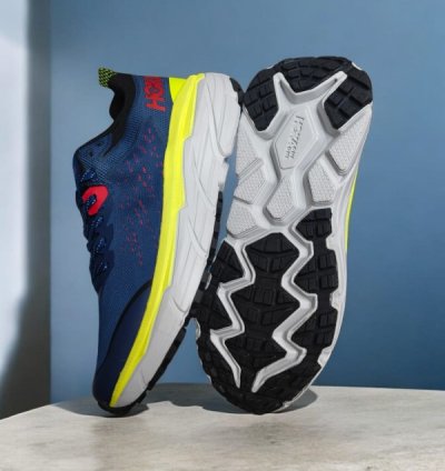 Hok A Challenger Art 6 Grey Blue Sneakers