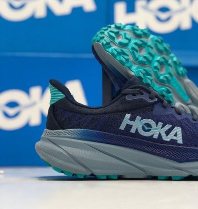 Hok A Challenger Atr 7 Navy Blue Sneakers