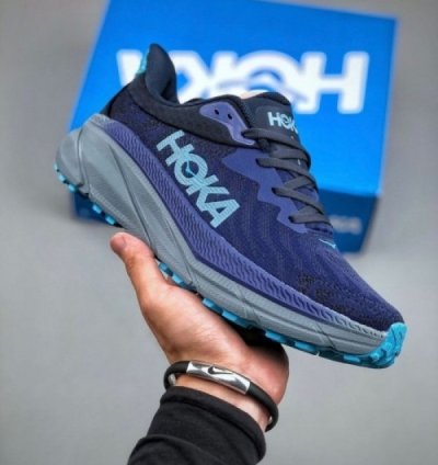 Hok A Challenger Atr 7 Navy Blue Sneakers