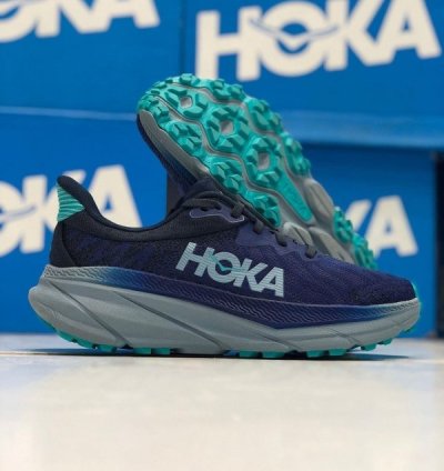 Hok A Challenger Atr 7 Navy Blue Sneakers