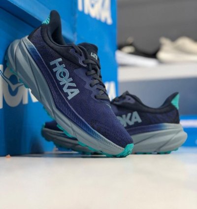 Hok A Challenger Atr 7 Navy Blue Sneakers