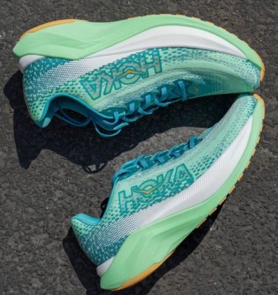 Hok A Mach X Neon Sneakers