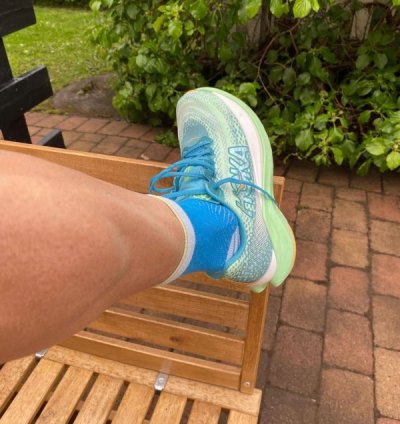 Hok A Mach X Neon Sneakers