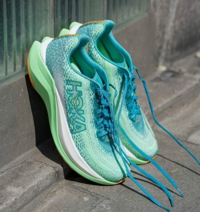 Hok A Mach X Neon Sneakers