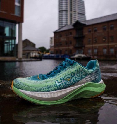 Hok A Mach X Neon Sneakers