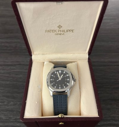 Patek Philippe Aquanaut 5065a-001 38mm 2006 Full Set Switzerland Blue Strap
