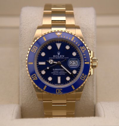 Rolex Submariner Date Gold Bluesy 126618lb Full Set