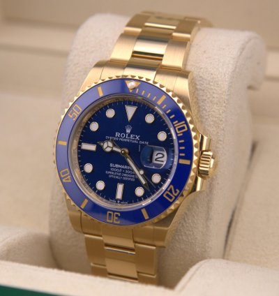 Rolex Submariner Date Gold Bluesy 126618lb Full Set
