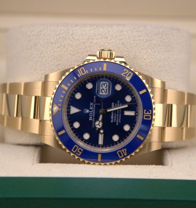 Rolex Submariner Date Gold Bluesy 126618lb Full Set
