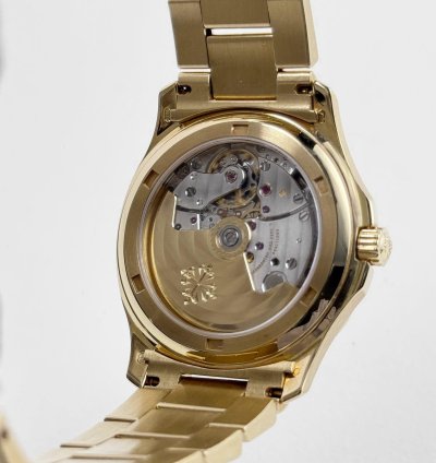 Patek Philippe Aquanaut 5066 1j Yellow Gold Black Dial