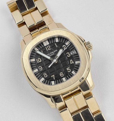 Patek Philippe Aquanaut 5066 1j Yellow Gold Black Dial
