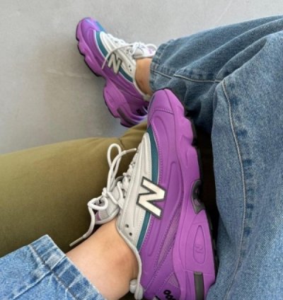 Jfg X Newbalance Grey Violet Sneakers