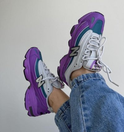 Jfg X Newbalance Grey Violet Sneakers