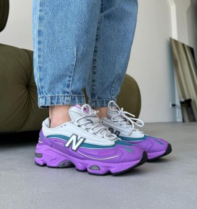 Jfg X Newbalance Grey Violet Sneakers