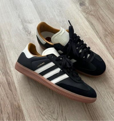 Jjjjound X Adidas Samba Core Black Gum Sneakers