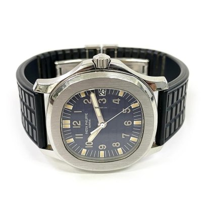 Patek Philippe Aquanaut 5066a-001 Stainless Steel Black Dial Black Rubber Strap