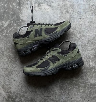Jjjound X Newbalance 2002r Gore Tex Green Sneakers