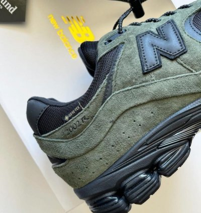 Jjjound X Newbalance 2002r Gore Tex Green Sneakers