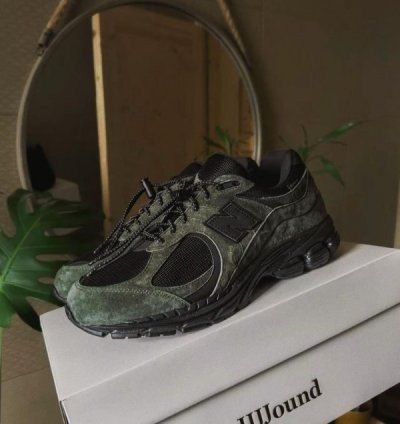 Jjjound X Newbalance 2002r Gore Tex Green Sneakers