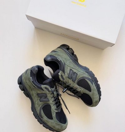 Jjjound X Newbalance 2002r Gore Tex Green Sneakers