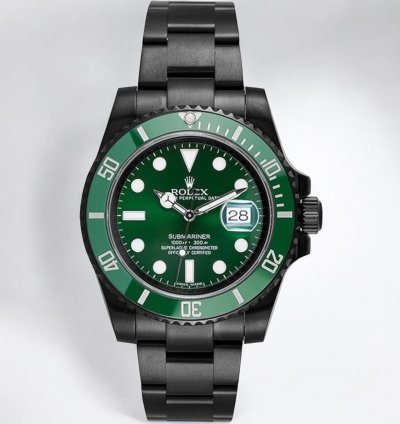 Rolex Submariner Date Hulk Black Dlc-pvd Rolex Submariner 40 Mm