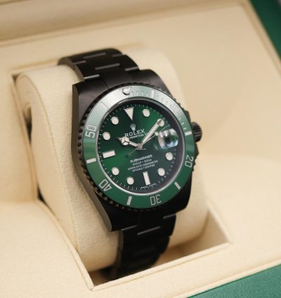 Rolex Submariner Date Hulk Black Dlc-pvd Rolex Submariner 40 Mm