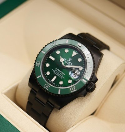 Rolex Submariner Date Hulk Black Dlc-pvd Rolex Submariner 40 Mm