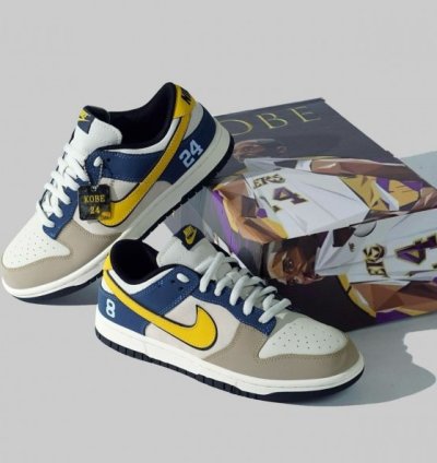 Kobe Bryant X Nike Sb Dunk Grey Blue Sneakers