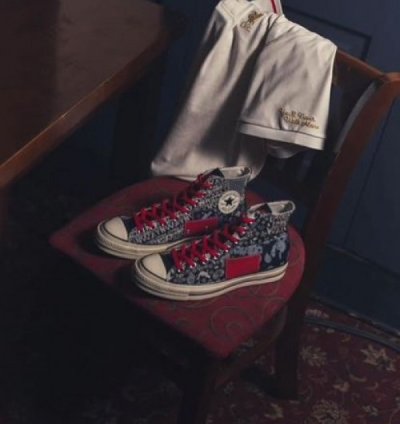 Liverpool Fc X Converrse Chuck 70 White Black Sneakers